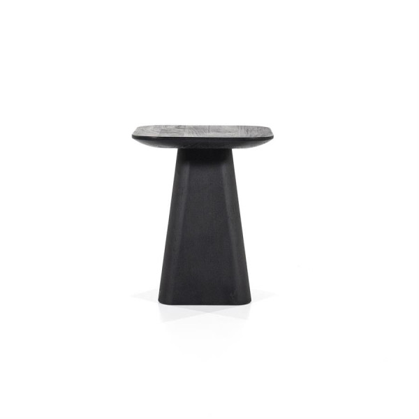 Masuta de cafea din lemn de mango Aron 40x40 cm neagra