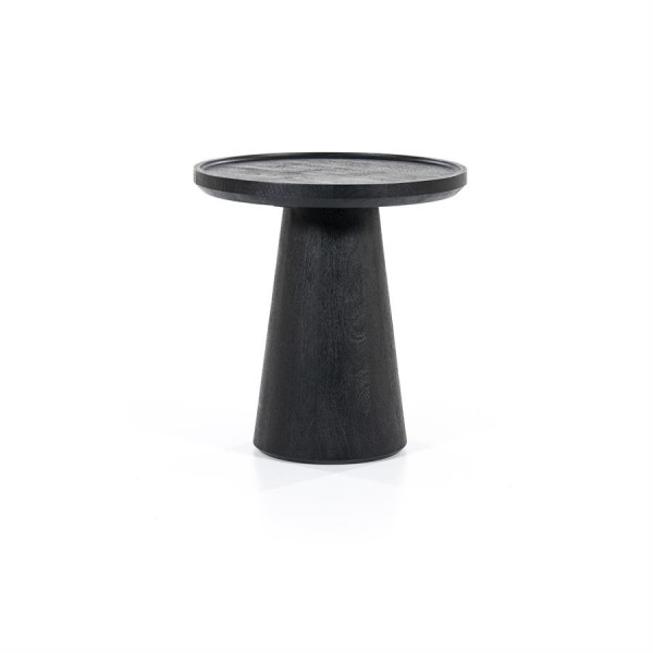Masuta de cafea din lemn de mango Ron 46x49 cm neagra