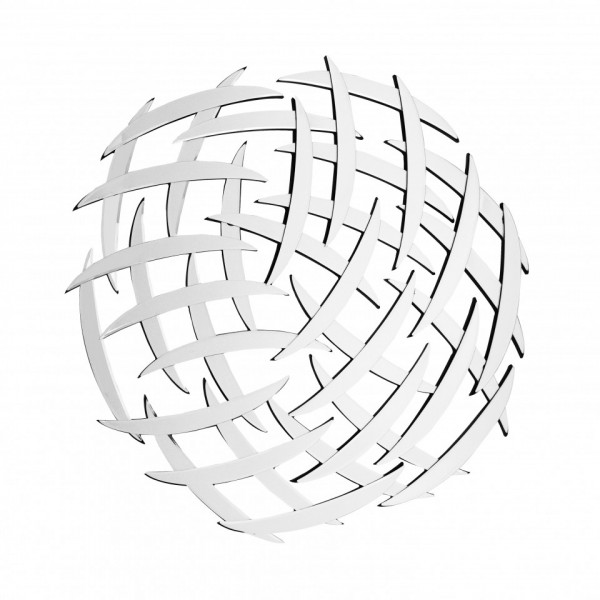Oglinda rotunda Athene Argintiu, 2cm (L / D) x 80cm (l) x 80cm (H)