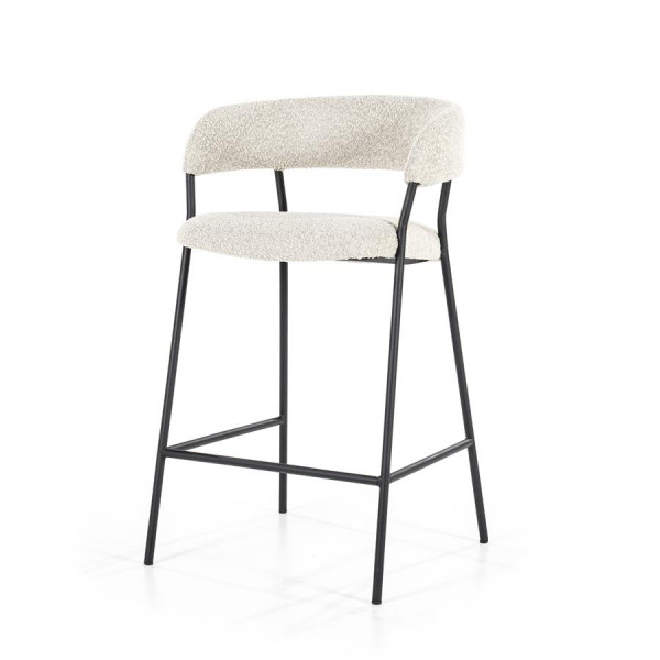 Scaun de bar tapitat Luka bej