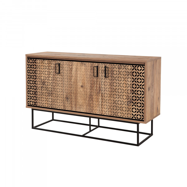 Servanta din pal melaminat Quantum Mare pin 140x80x40 cm