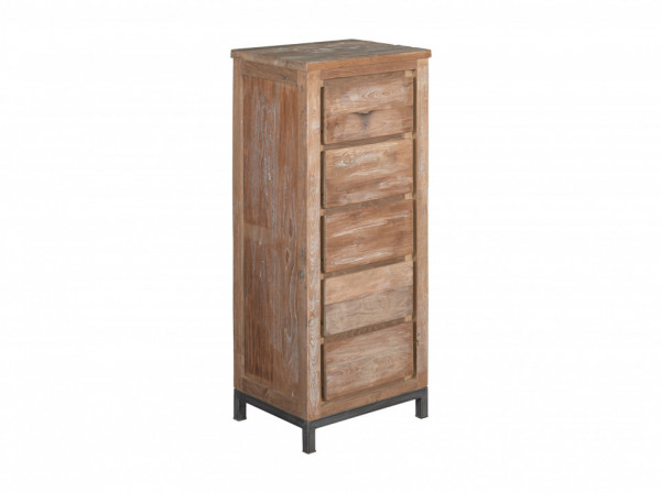 Servanta inalta din tec reciclat 120 cm