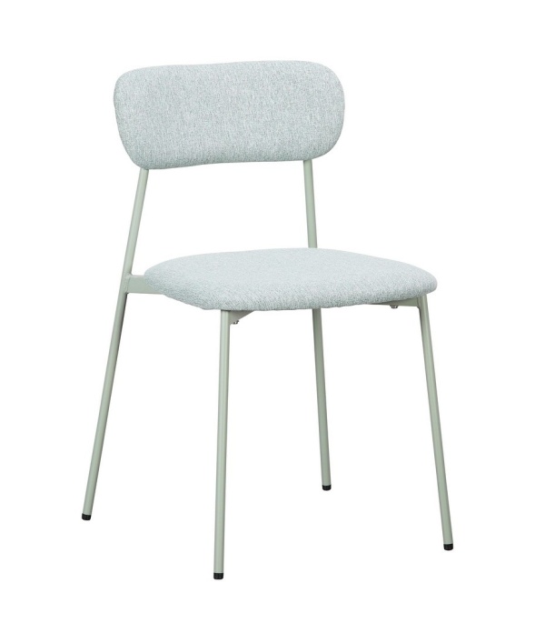 Set de 4 scaune Inka, din oțel și poliester, verde, 45x49x78 cm