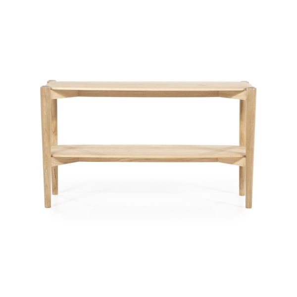 Consola Selbu din lemn de stejar 130x40x75 cm