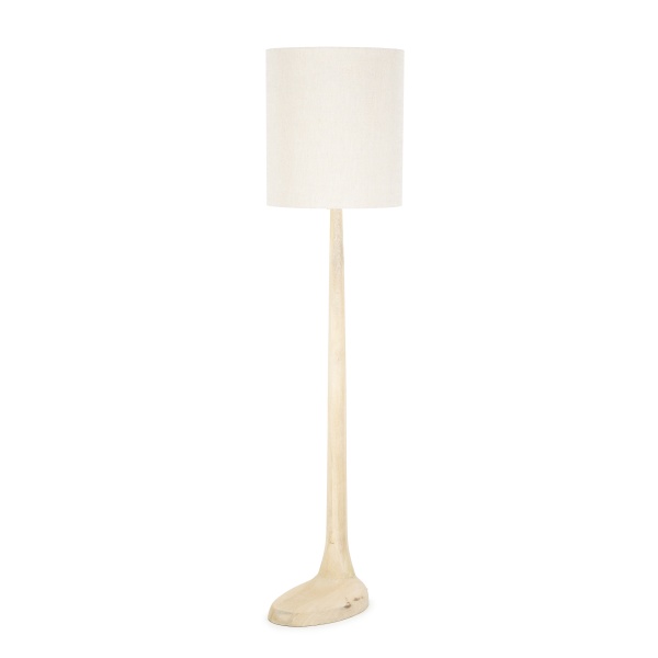 Lampadar Rine din lemn de mango natural 45x45x183,5 cm