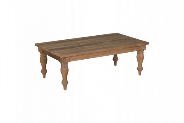 Masuta de cafea dreptunghiulara din lemn 130x75x45 cm maro deschis
