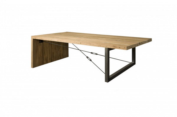 Masuta de cafea dreptunghiulara din lemn 135x75x40 cm maro