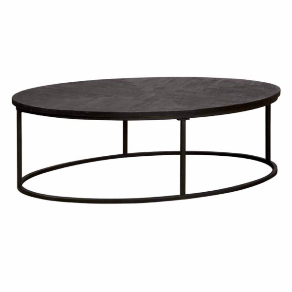 Masuta de cafea Viola din lemn de mango neagra 135 cm
