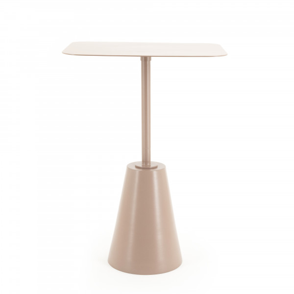 Masuta laterala din metal Gravity roz 40,6x30,5x58,4 cm