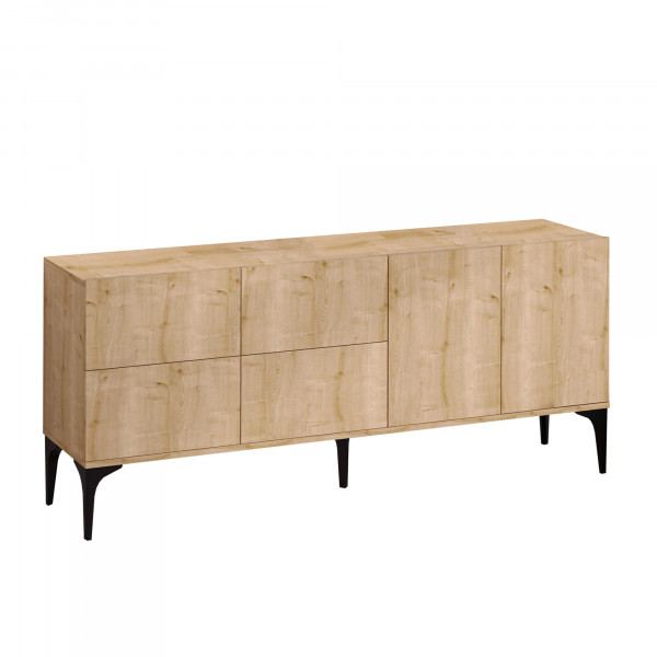 Servanta din pal melaminat Laika stejar 180x80x40 cm
