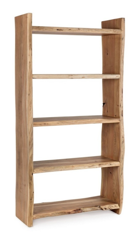 Bibliotecă Eneas din lemn acacia maro 175 cm