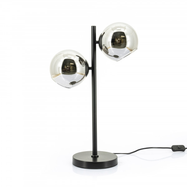 Lampă de masă din metal Stellar 36x18x55 cm neagra