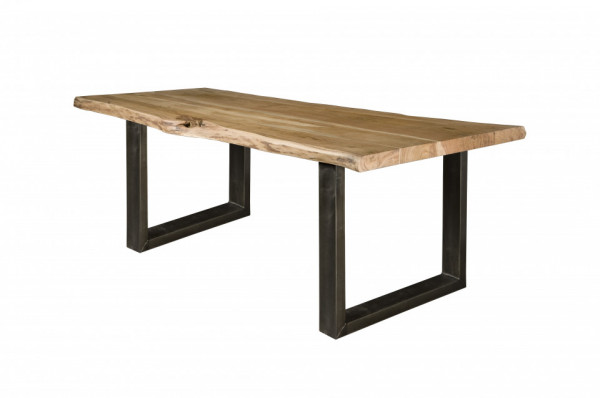 Masa dreptunghiulara din lemn masiv 180x90x78 cm maro