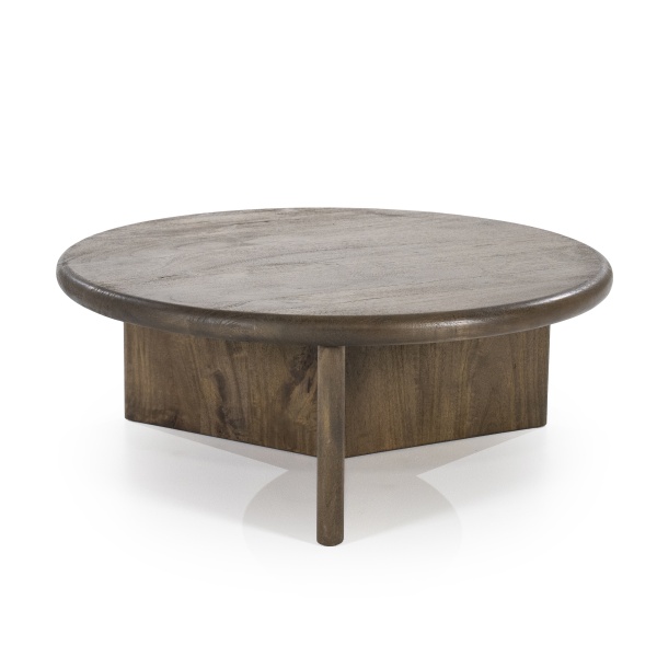Masuta de cafea din lemn de acacia Leoti maro 80 cm