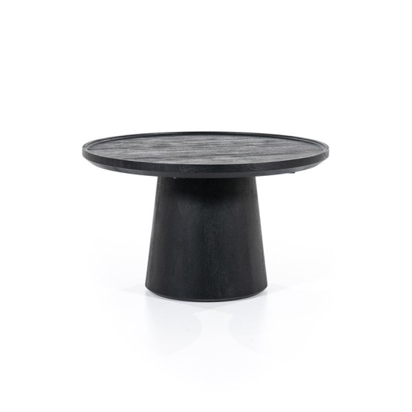 Masuta de cafea din lemn de mango Ron 66x39 cm neagra