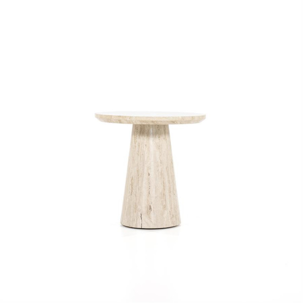 Masuta de cafea din travertin Aime 45x45 cm bej
