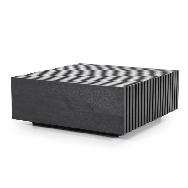 Masuta de cafea patrata din lemn de mango Tom 90x90 cm neagra
