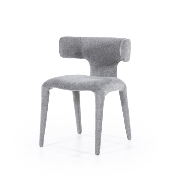 Scaun Dave din Tesatura, metal si lemn antracit