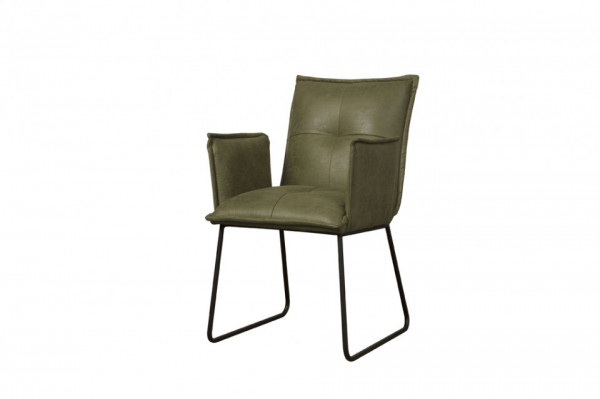 Scaun piele artificiala Seda verde