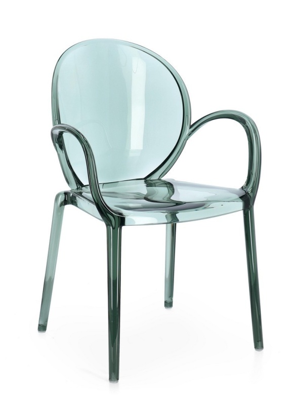 Set 4 scaune Camilla Mint din policarbonat transparente