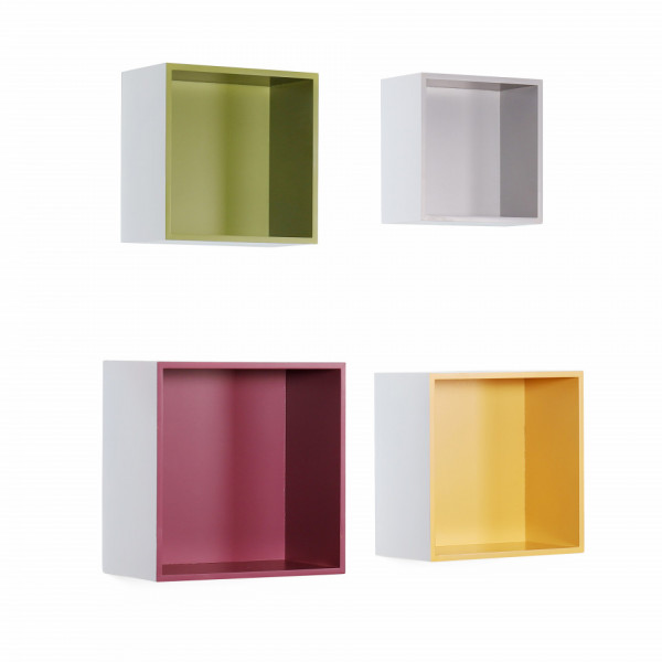 Set de polite etajere Quadro Multi 21-29 x 21-29 cm