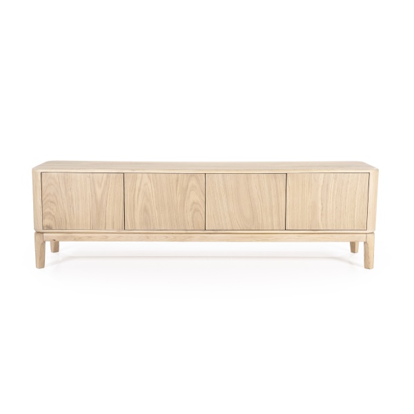 Comoda TV Harvey din lemn de stejar 170x40x50 cm