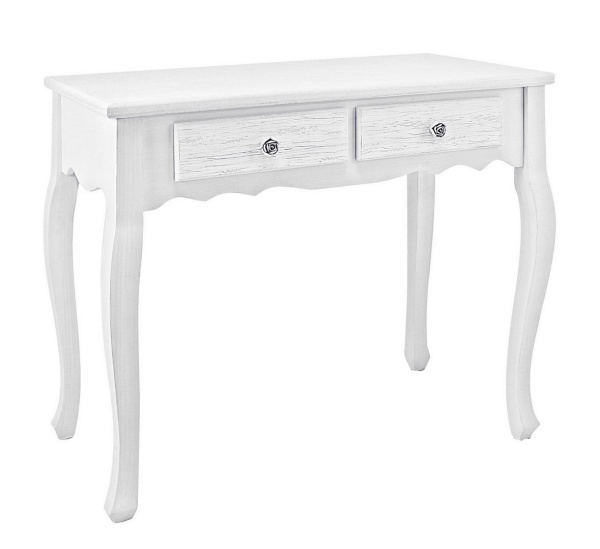 Consolă Blanc cu două uși, finisaj mat, alb, 80x40x75 cm