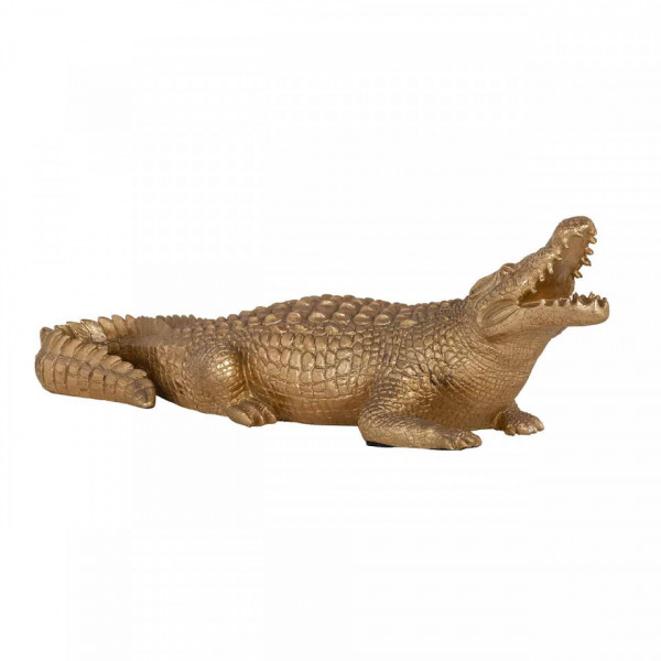 Decoratiune crocodil, gold