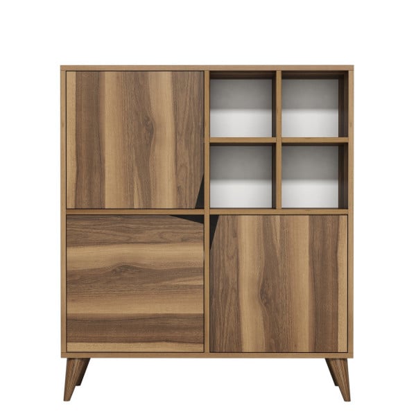 Dulapior din pal melaminat Pulse nuc 100x115x30 cm