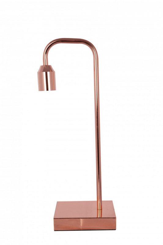 Lampa decoartiva din fier Galileo cupru roz, un bec