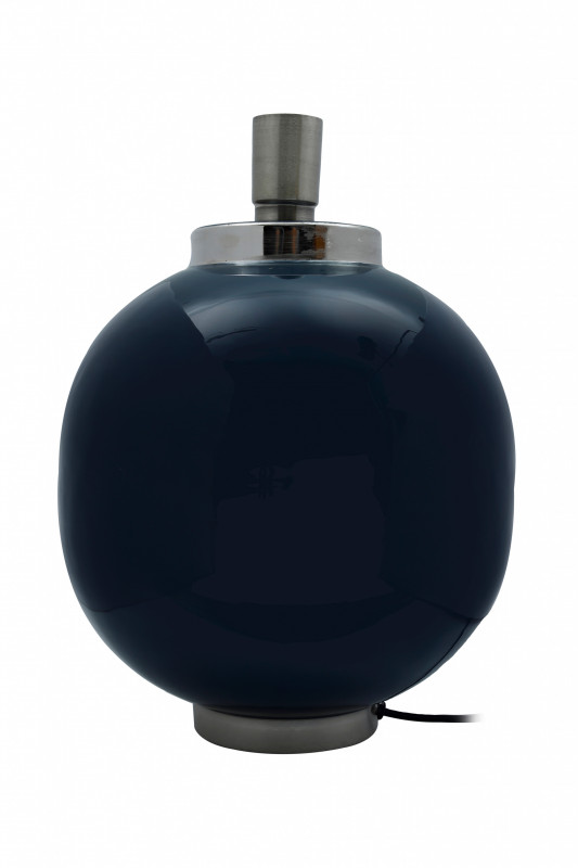 Lampa decorativa din fier, albastru inchis/argintiu, un bec 28x28x38,5 cm