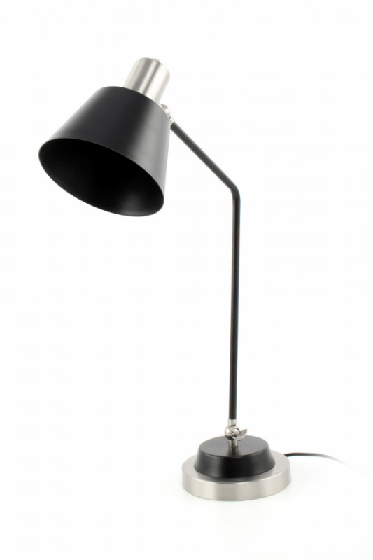 Lampa decorativa din fier Triumph argintie/neagra, un bec