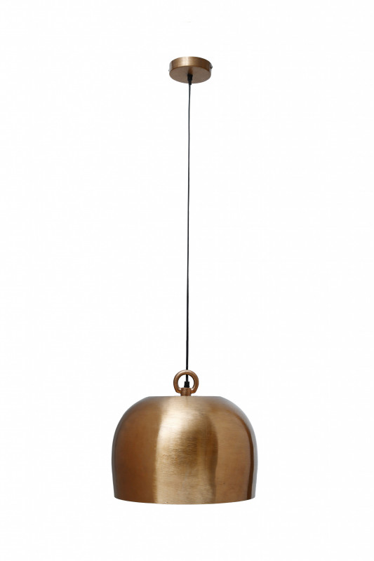 Lustra din fier Art Deco aurie 37x37x33 cm, un bec