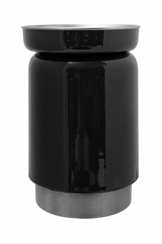 Masuta de cafea rotunda din fier 31,5x31,5x46,5 cm negru