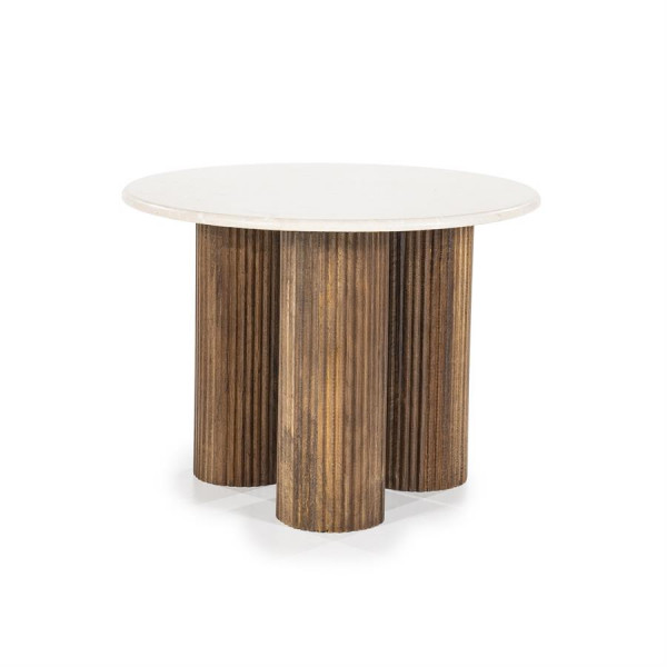 Masuta de cafea rotunda din marmura Xavi 60x60 cm