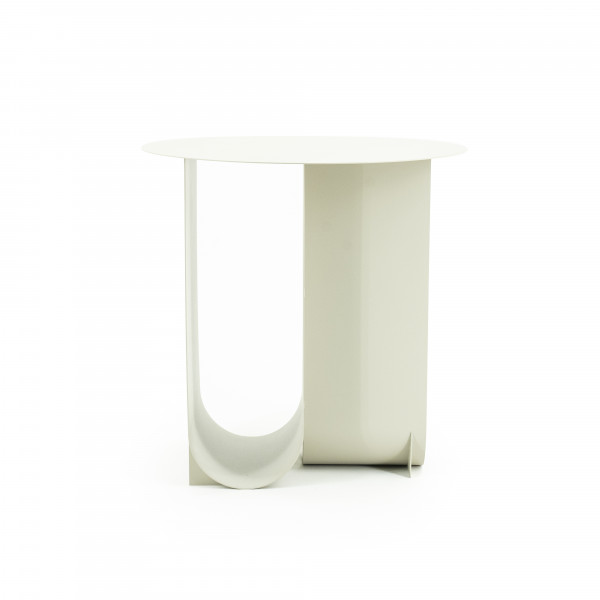 Masuta laterala din metal Otus alba 45x45x45 cm