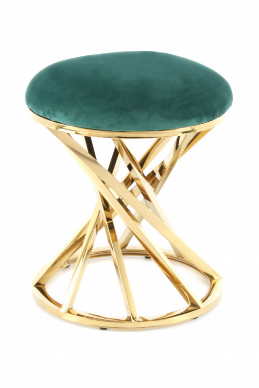 Puf/ Taburet tapitat Wesley verde