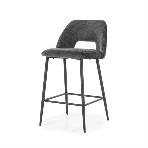 Scaun de bar tapitat Esmee antracit