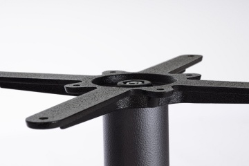 Bază de masă Ecate, din fontă și oțel, finisaj negru vopsit electrostatic, diametru 50 cm, înălțime 72 cm - Img 3