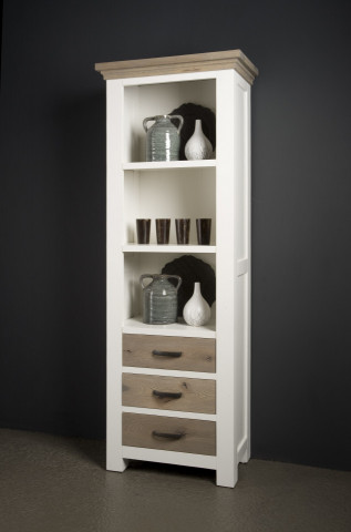 Biblioteca din stejar rustic 70x195 cm - Img 2