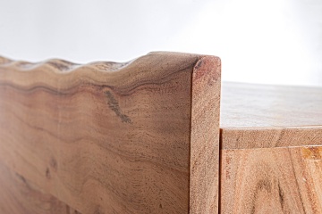Comodă Aron cu 6 sertare, lucrată manual din lemn de acacia, efect lemn natural, 142x45x83 cm - Img 6