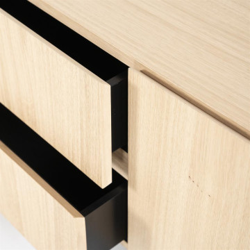 Comoda TV din lemn de stejar Thomas 210 cm - Img 3