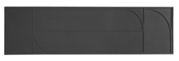 Consolă Archie, cu blat din sticlă securizată și cadru metalic vopsit epoxidic, 120 x 32 x 75 cm - Img 4