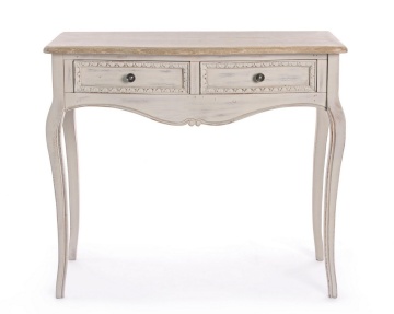 Consolă Clarisse, cu 2 sertare, din lemn de Paulownia, finisaj mat, 90 x 40 x 80 cm - Img 3