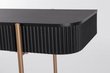 Consolă Darcy, blat din MDF, picioare din oțel, 120x40x73 cm - Img 6