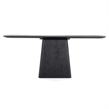 Consolă din lemn de mango Aron 180x40 cm neagra