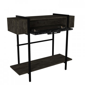 Consola din pal melaminat Lisabona marmură neagra 120 cm - Img 6