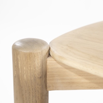 Consola Selbu din lemn de stejar 130x40x75 cm - Img 5