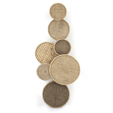 Decoratiune de perete Round & round natural - Img 1