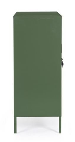 Dulapior Cambridge, cu 2 uși și 2 rafturi ajustabile, din metal vopsit electrostatic, verde salvie, 80x40x101.5 cm - Img 5